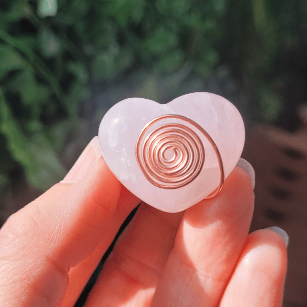 Rose Quartz Heart
