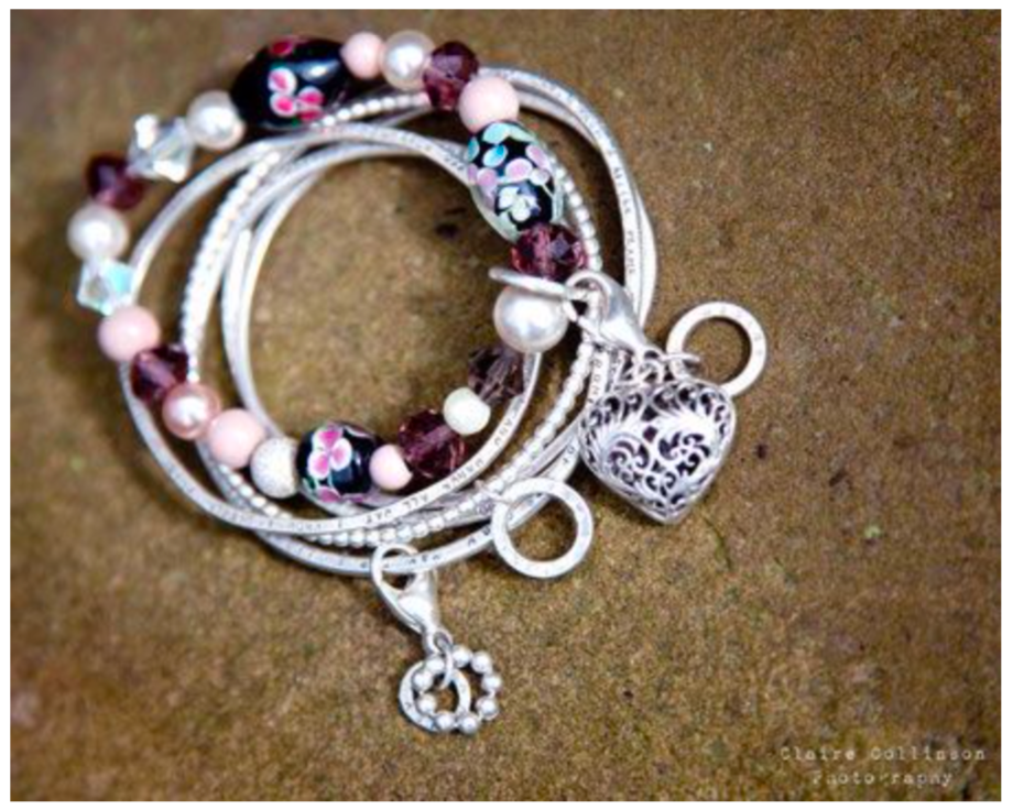 Personalised Silver Lyric Bangle