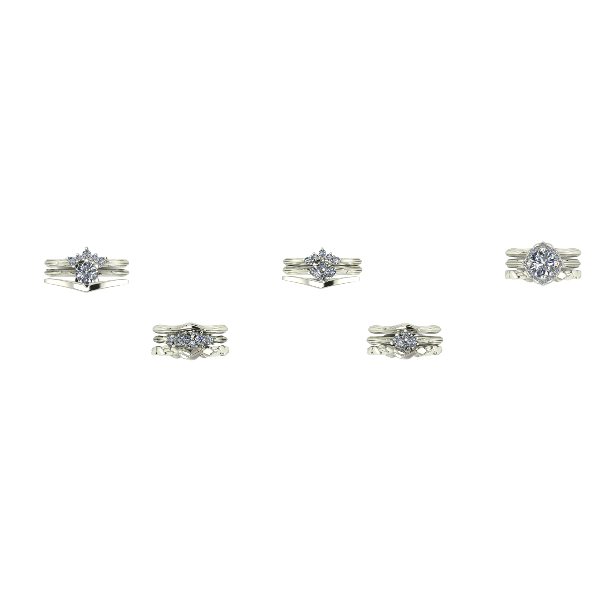 Shaped to fit wedding rings