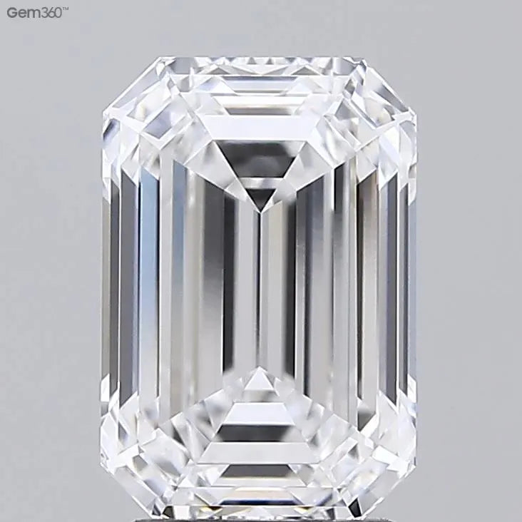 2.83ct Emerald Lab Grown Diamond (Colour D, Clarity VVS1, GIA Certified)