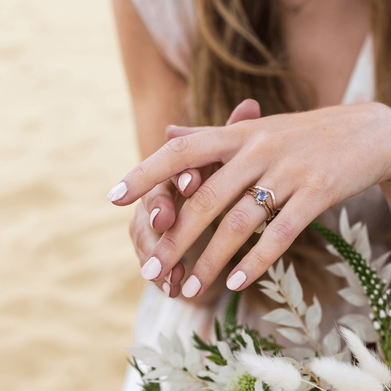 Emma_Hedley_Jewellery_Blossom_Organic_Dew_Drop_caress_Wishbone_engagement_wedding_eternity_ring_set_rose_gold_shaped