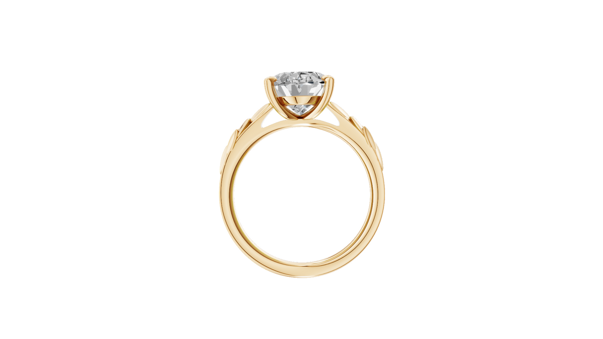 Customised Solitaire Forest Ring