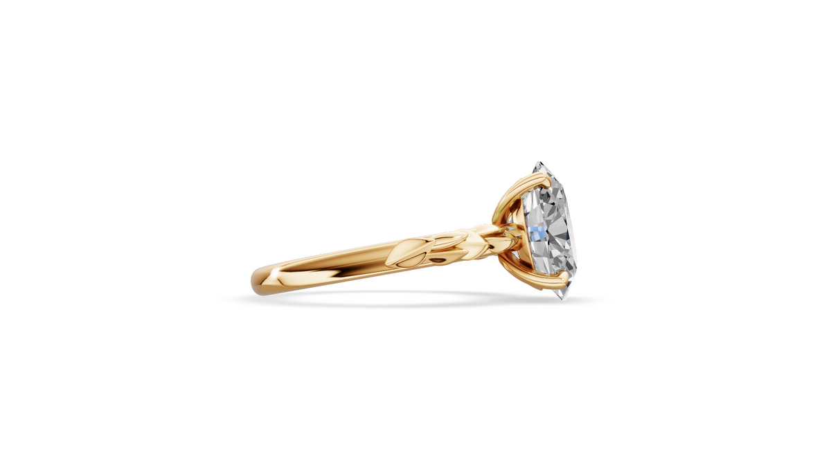 Customised Solitaire Forest Ring