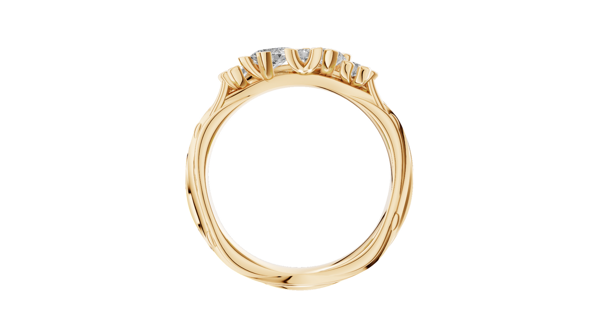 Customised Organic Constellation Engagement Ring