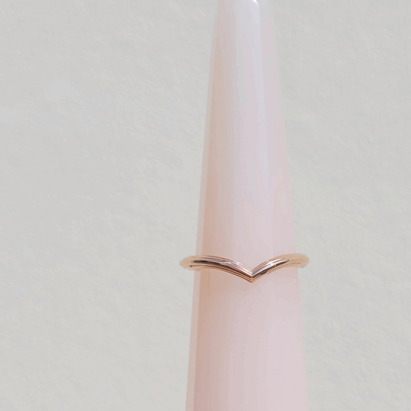 Simple wedding sales rings rose gold