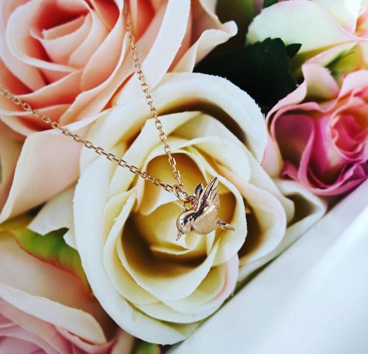 PRE ORDER: Little Hummingbird Pendant 18" Chain