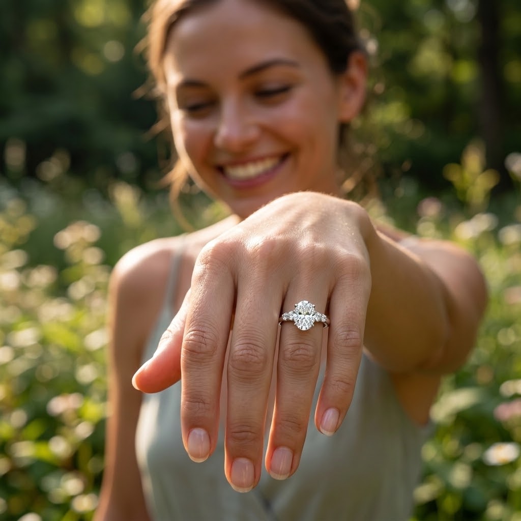 Solitaire with Shoulder Accents 2
