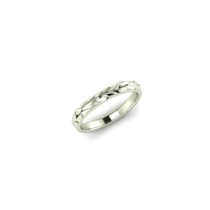 Fly Fishing Ring, 14k White Gold Fly Fishing Ring, Fishing Wedding Band,  Nature Ring 